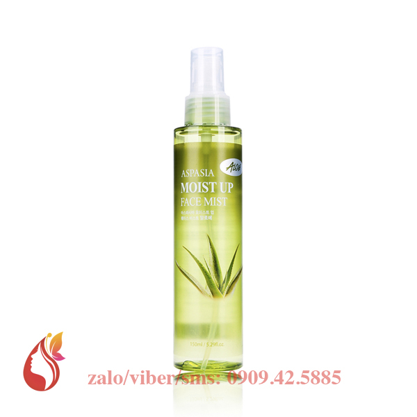 Xịt Khoáng Nha Đam Trắng Sáng Dịu Da Aspasia Moist Up Face Mist Aloe