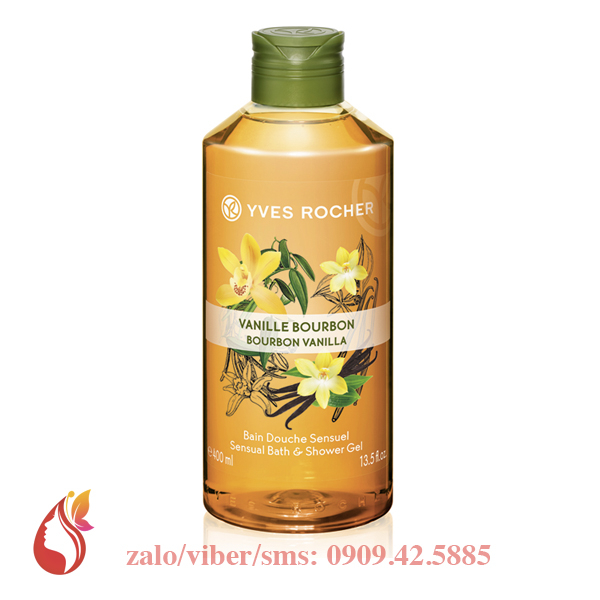 Gel tắm hương vani Yves Rocher Sensual Bath And Shower Gel Bourbon Vanilla