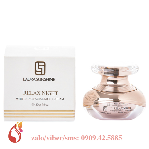 Kem dưỡng trắng da ngừa lão hóa ban đêm - Laura Sunshine Relax Night Cream