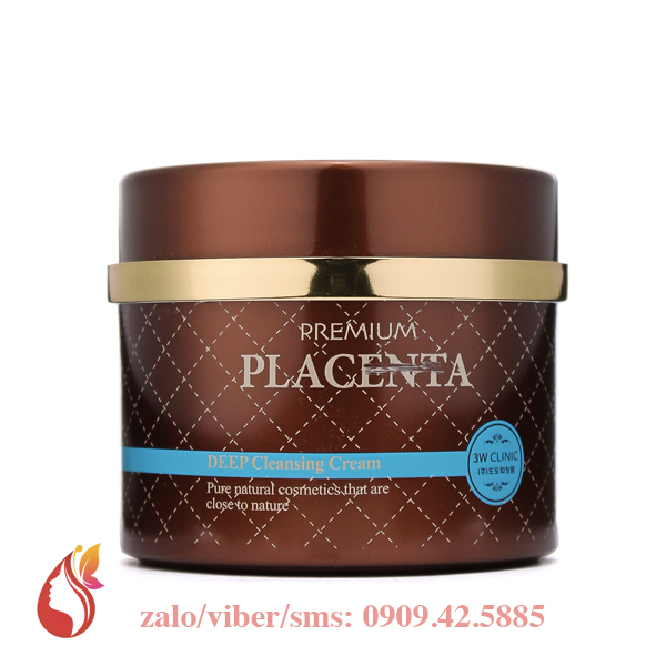 Kem tẩy trang 3W Clinic Placenta Deep Cleaning Cream