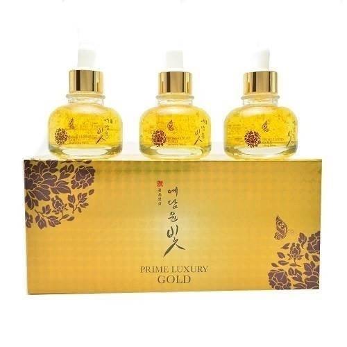 Set 3 lọ Serum dưỡng da chiết xuất từ tinh chất vàng YE DAM YUN BIT PRIME LUXURY GOLD