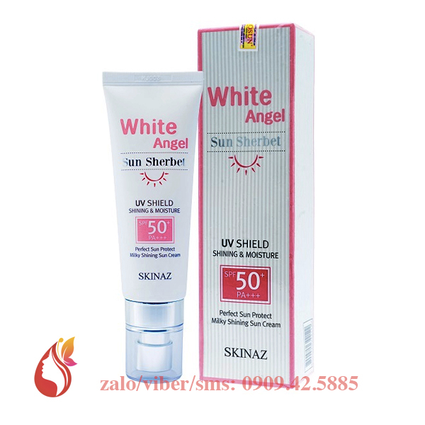 Kem chống nắng cao cấp White Angel Sun Sherbet Skinaz Hàn Quốc chính hãng - SPF 50 +, PA +++