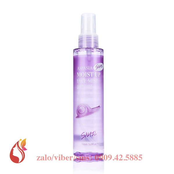 Xịt Khoáng Aspasia Moist Up Face Mist Ốc Sên